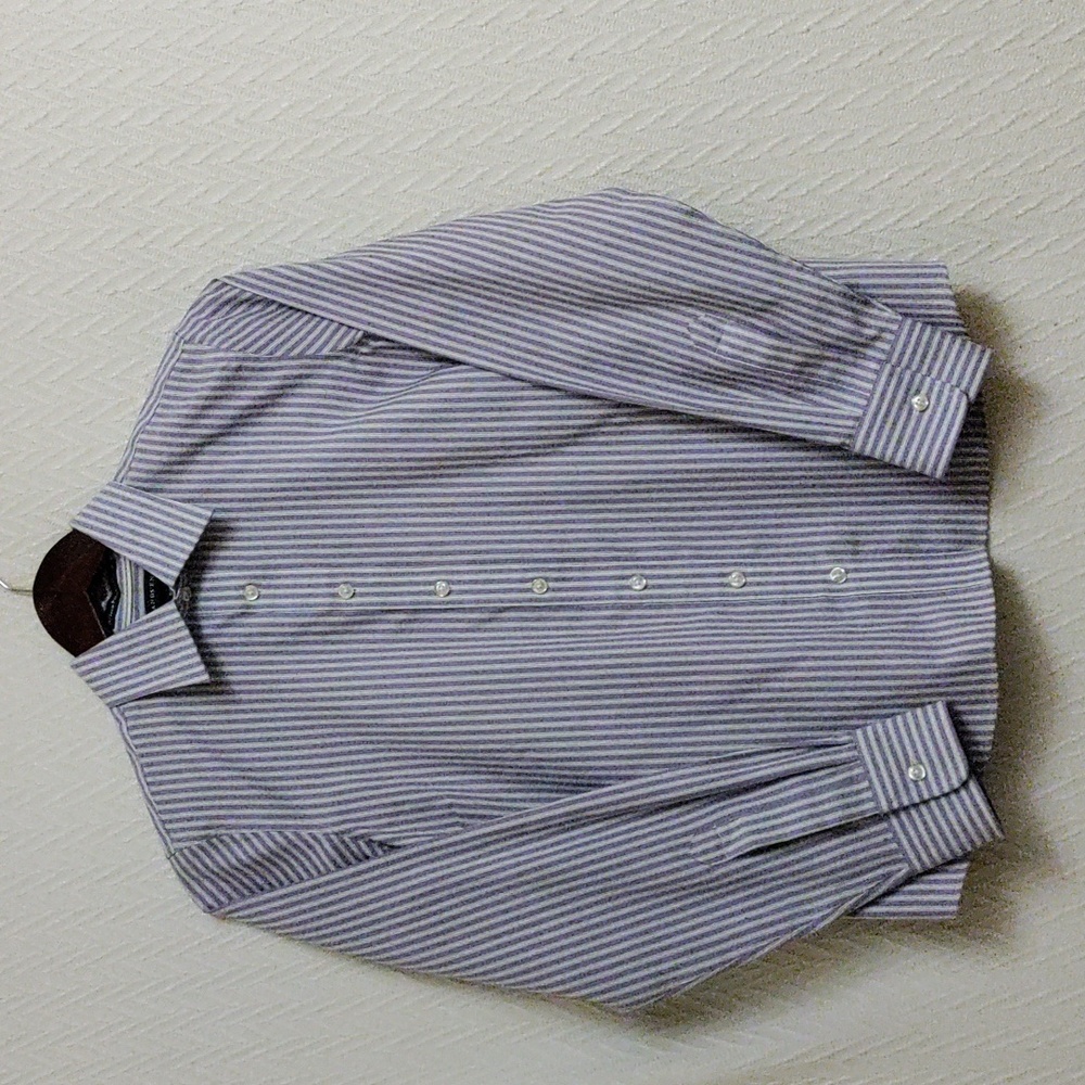 Prelove Women's Land End Wrinkle Free No Iron Button Front Shirt